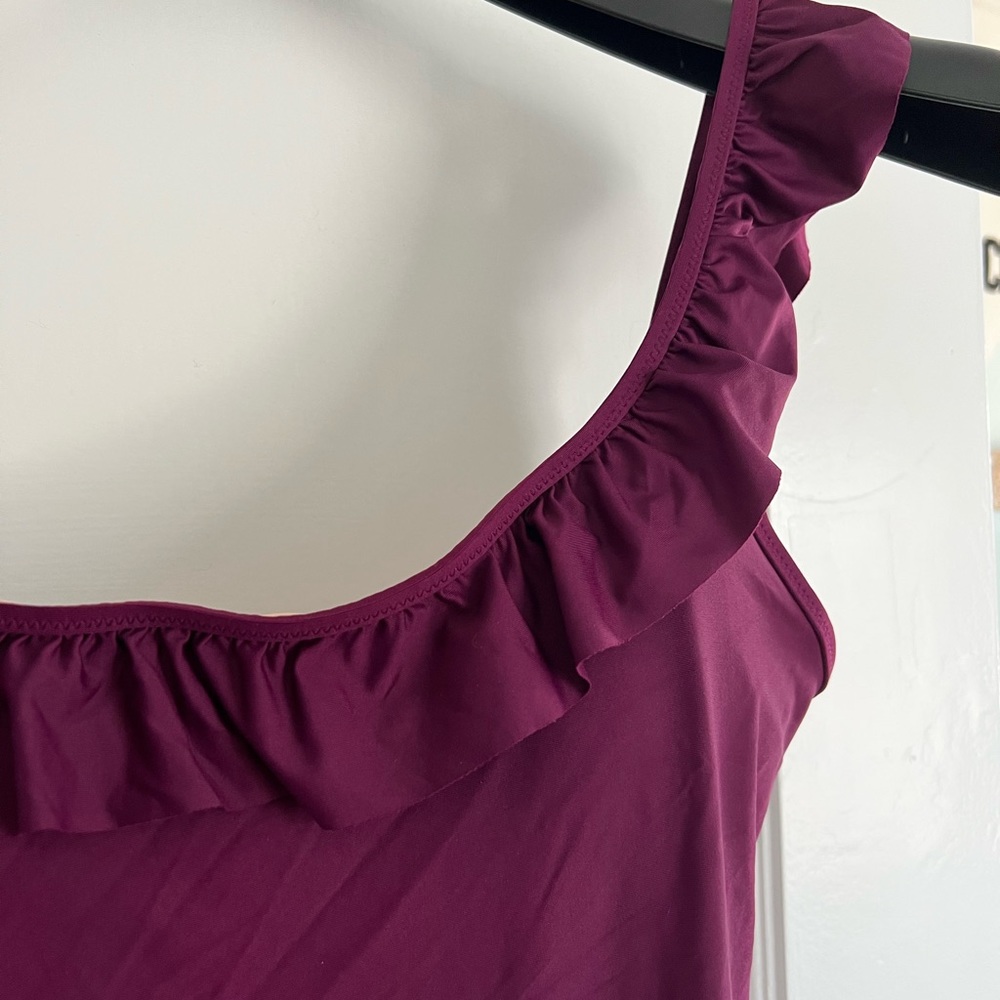 NWT JCrew ruffle one piece swimsuit
